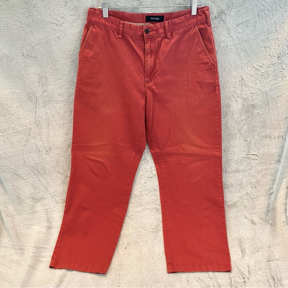 Oxford Apparel Brick Red Chino Pants